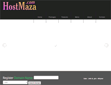 Tablet Screenshot of hostmaza.com